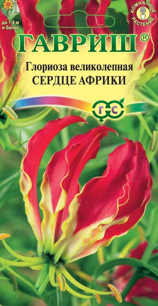 СЕМЕНА ГЛОРИОЗА СЕРДЦЕ АФРИКИ ГАВРИШ 3ШТ