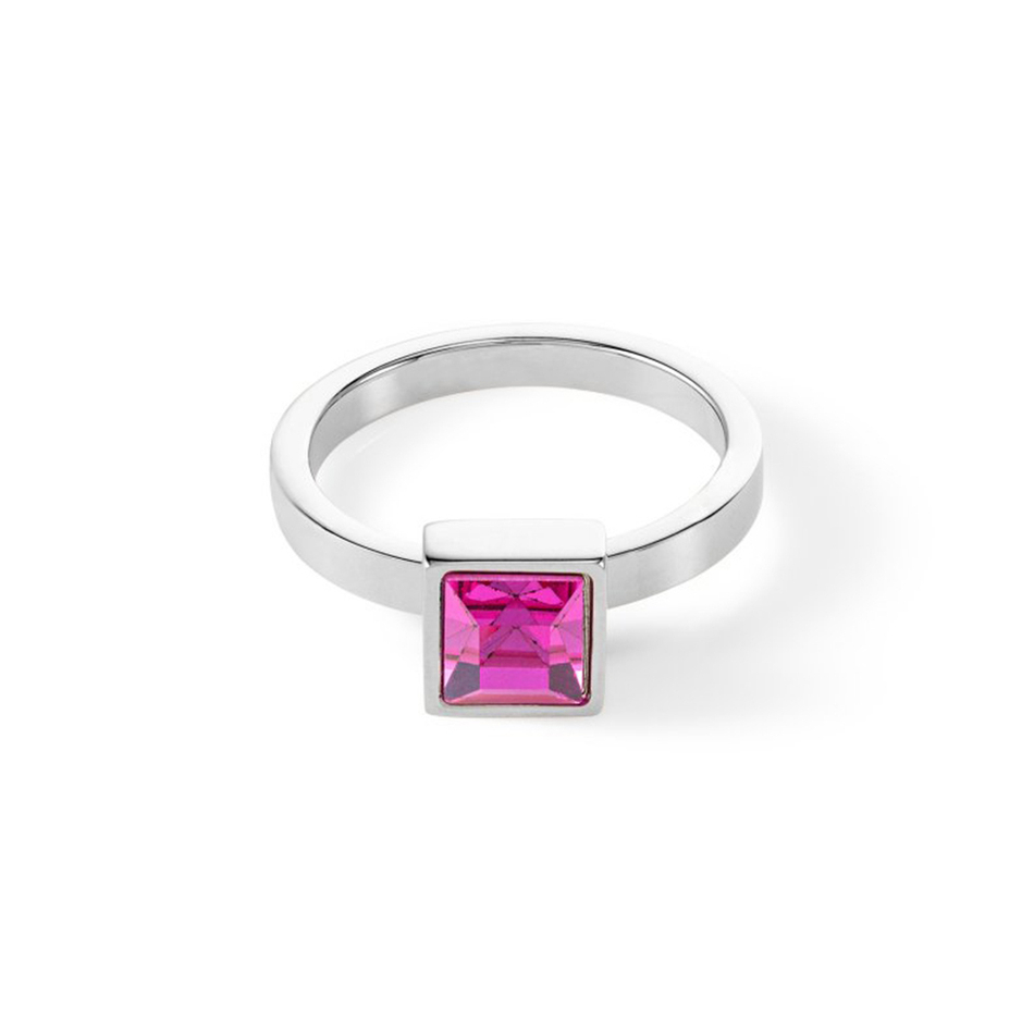 Кольцо Coeur de Lion Pink Silver 0500/40-0417 58