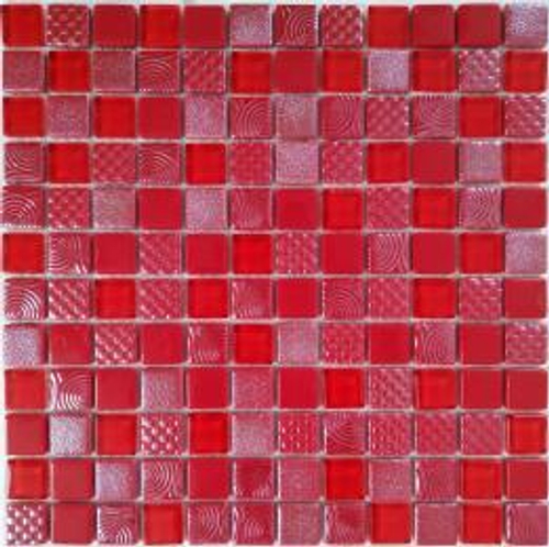 Bonaparte Мозаика стеклянная Aster (на сетке 300*300мм, чип 6*20*20мм)