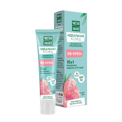 Чистая Линия ВВ крем 10в1 Идеальная Кожа 40 мл.
