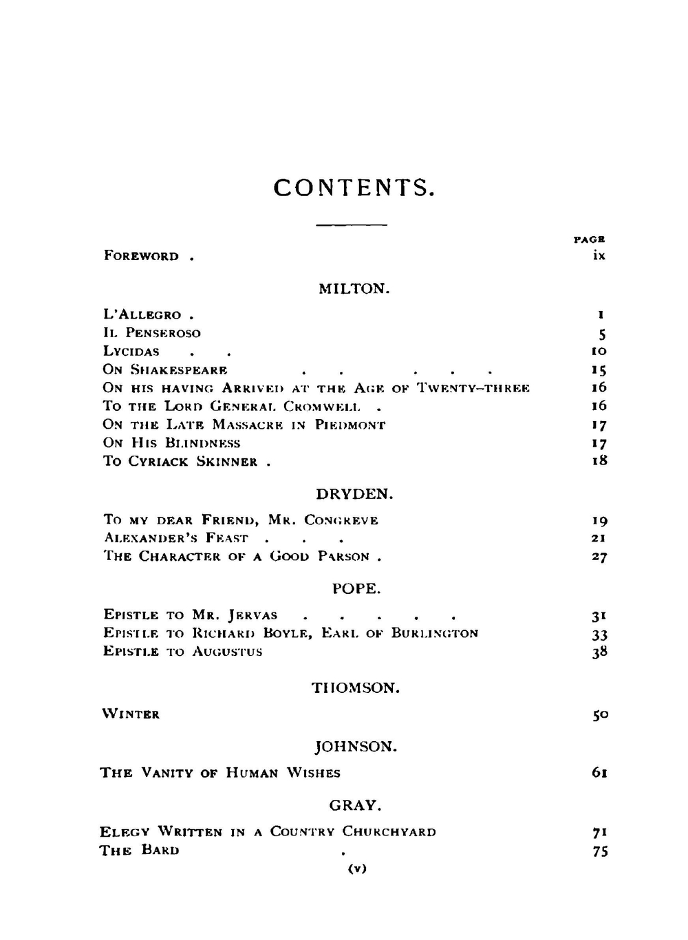 From Milton to Tennyson; masterpieces of English poetry | Louis Du Pont Syle