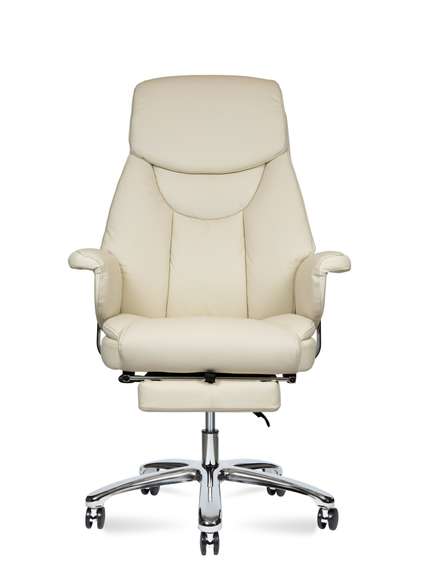 Кресло офисное Норден / Парламент / слоновая кость экокожа