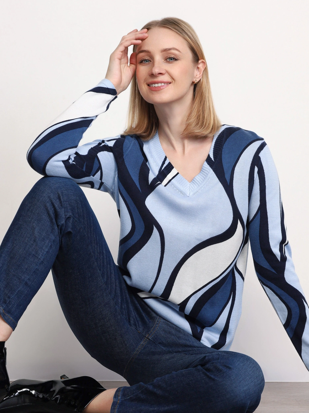 Пуловер из хлопка