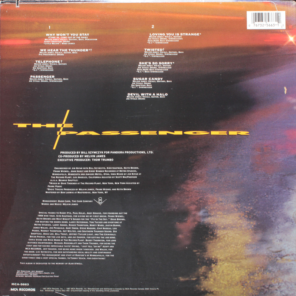 Melvin James / The Passenger (LP)