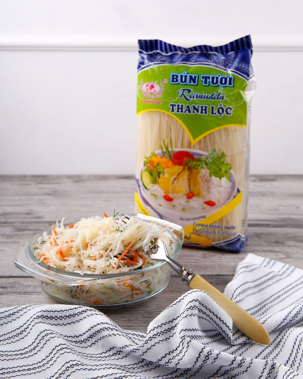 Лапша рисовая тонкая, 500г