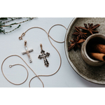 Крест с эмалью