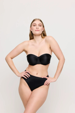 PRIMADONNA SATIN Бюстгальтер бесшовный на косточках со съемными бретелями, черный