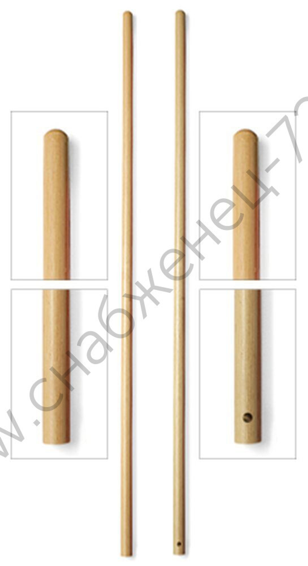 Ручка Filmop деревянная (145 см, диаметр - 30 мм, крепление - отверстие) для арт. 9021, 9025, 9039