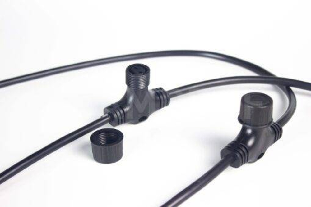 Соединительная шина, 2 pin, Т-образный коннектор, 50 м., 63 луча, чёрный, TeamProf (TPF-SC2/50-63-B)