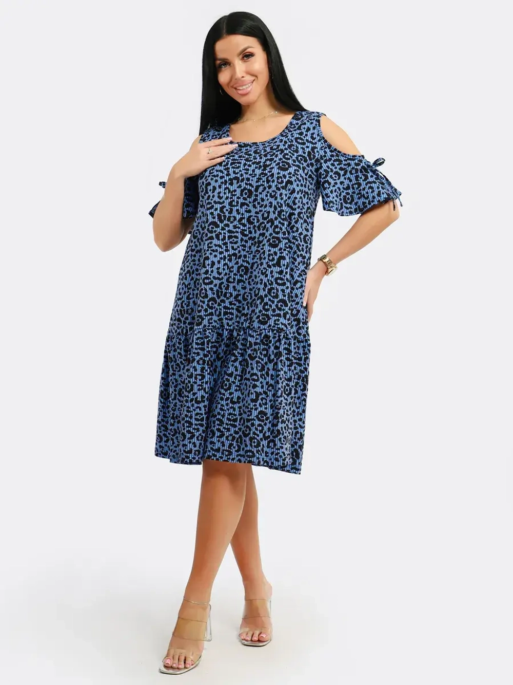 Платье свободное большие размеры