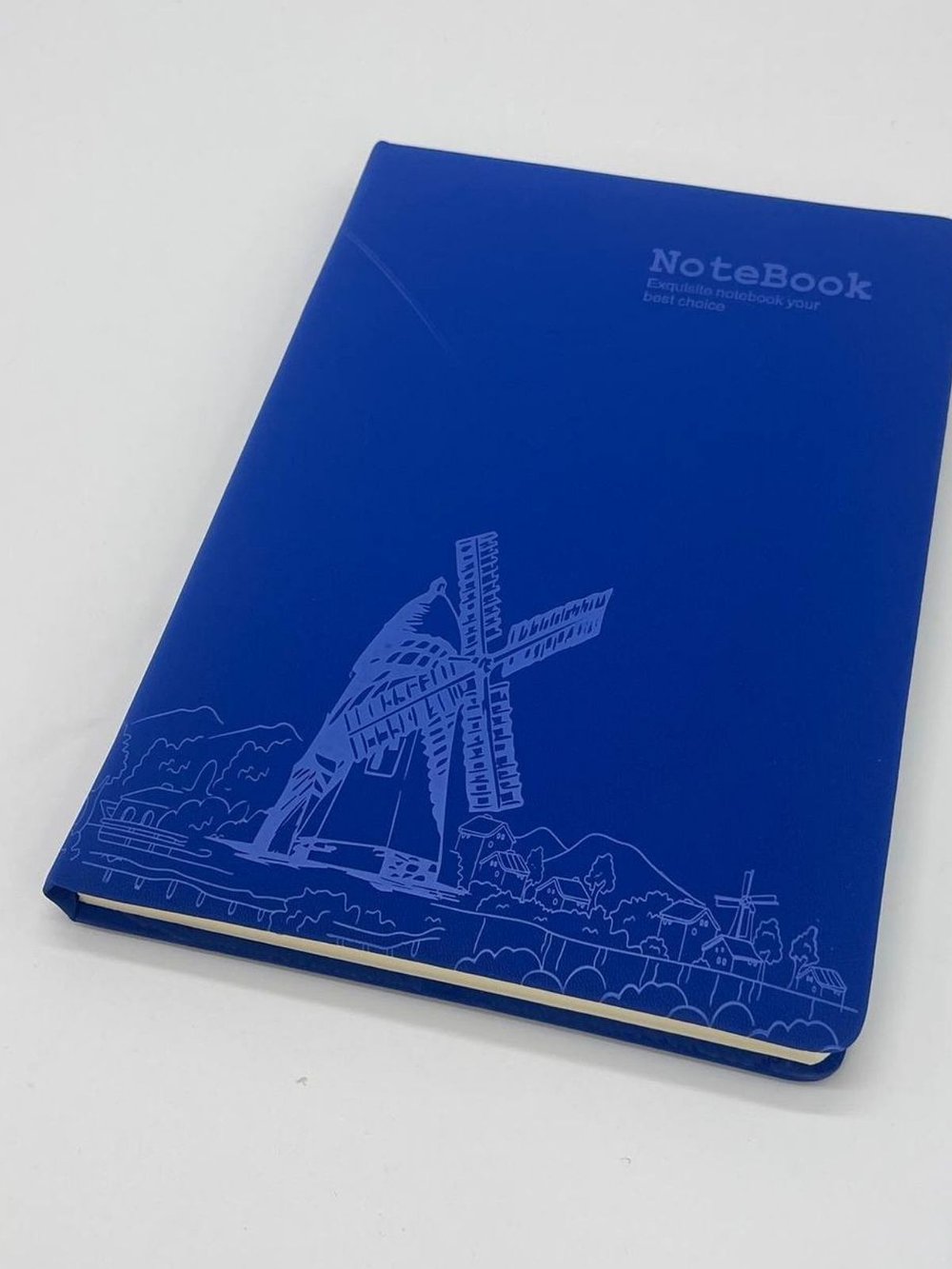 Блокнот 112 л. В5 25*17,5 см лин. синий бархат (7674-11)