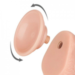 Фаллоимитатор Lovetoy Sliding Skin (19,5×3,5 см) с двойной плотностью, телесный