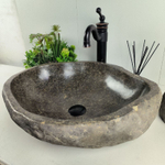 Раковина из речного камня RS62081 (53*45*15)