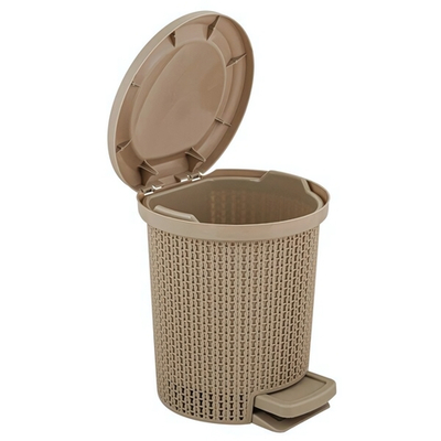 Контейнер для мусора с педалью Soul 6 л кофейный