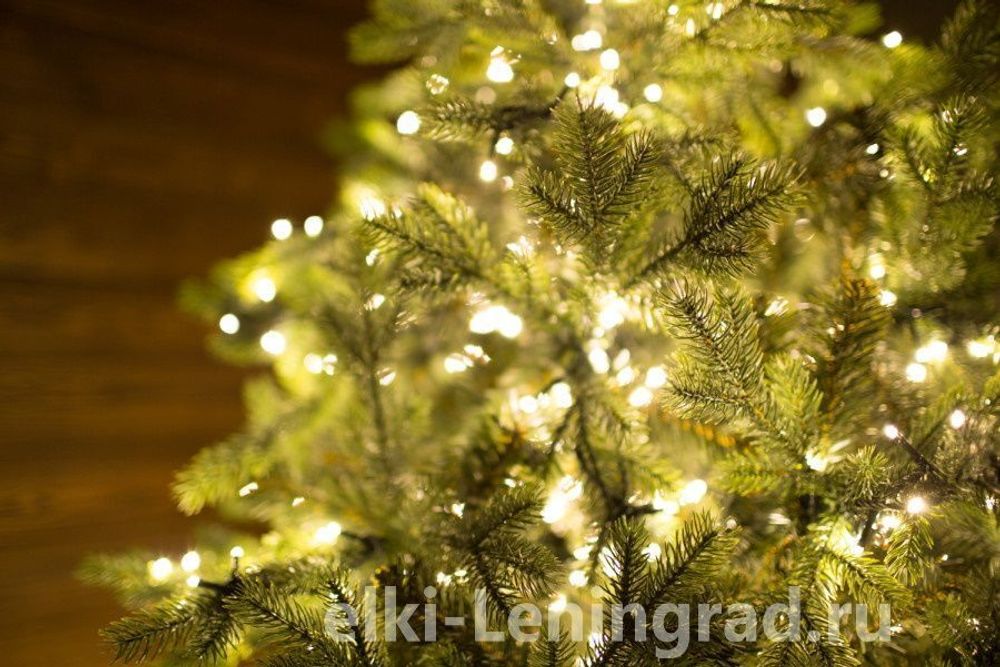 Елка с гирляндой «Грацио» (Литая+пвх) 180 см / 1,8 м