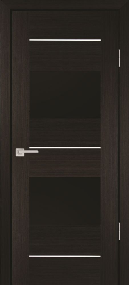 Дверь PS-21 / Цвет Мокко / черный лакобель / Двери PROFILO PORTE