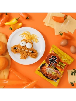 Лапша жареная с сыром Shin Ramyun Stir Fry 680 г (5 пачек)