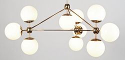 Люстра На Штанге Modo Chandelier White Glass L10 By Imperiumloft