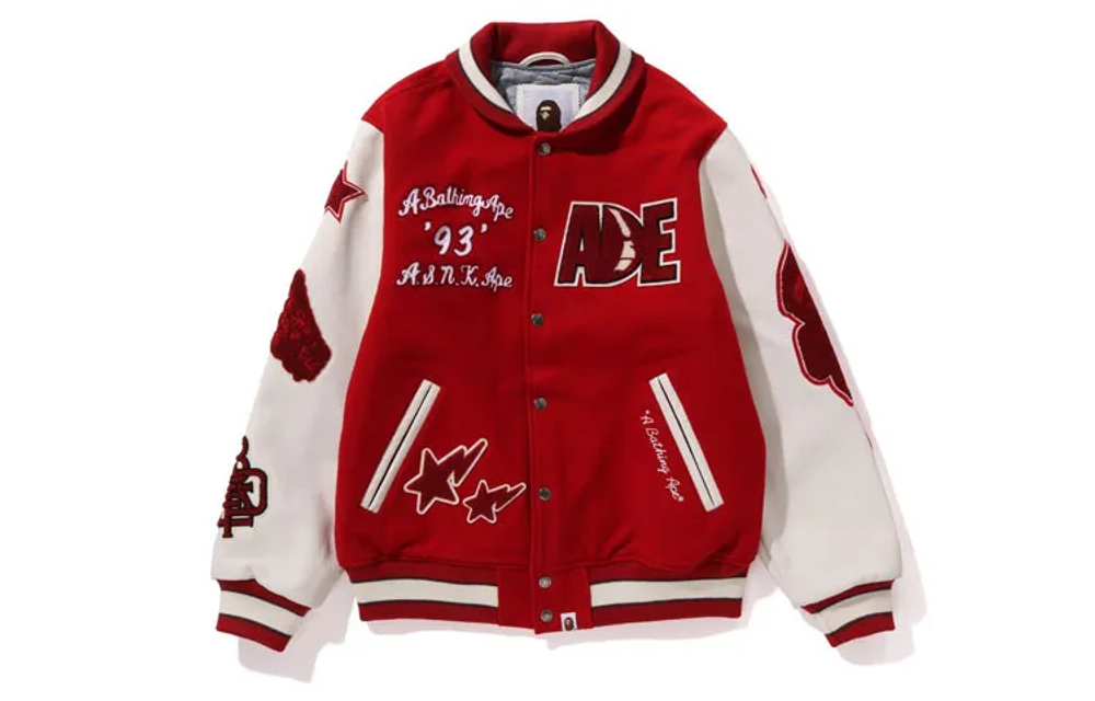 A Bathing Ape Bathing Ape Appliqu Detail Varsity Куртка