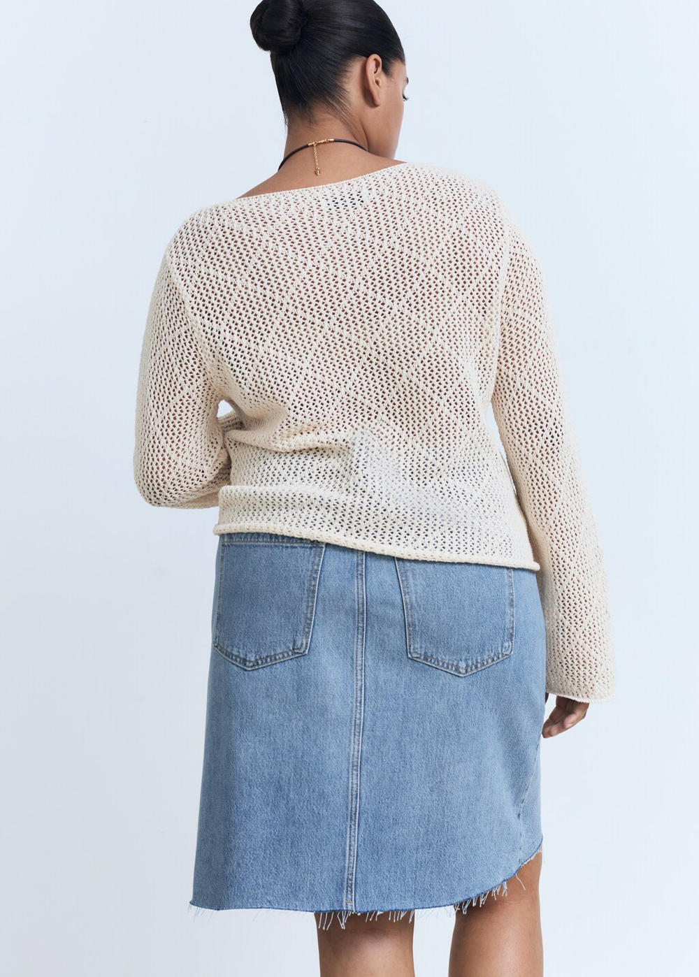 Миди-юбка из денима