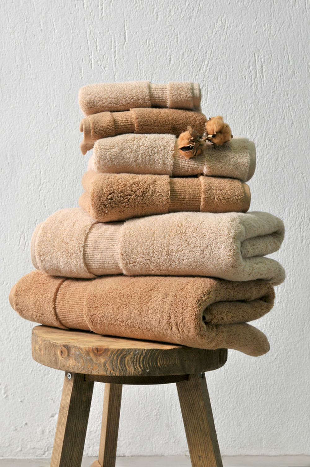 Полотенце 50x100 Hamam Heritage светло-карамельное