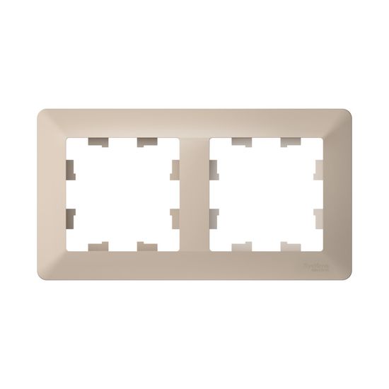 Рамка 2-м AtlasDesign Air песочн./дым. бел. SE ATN221202