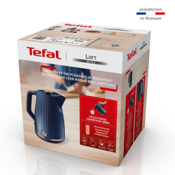 Электрический чайник Tefal Loft blue KO251430