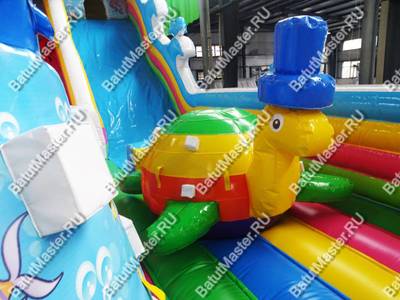 Коммерческий надувной батут "На морском дне" 15*8*8 м