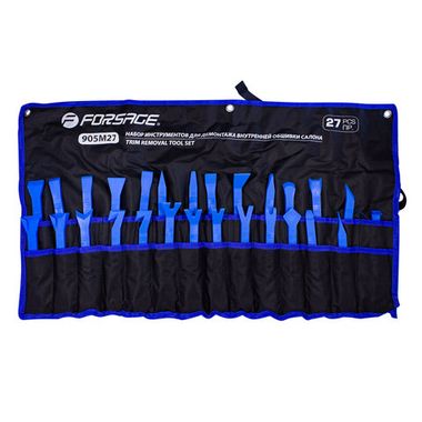 Набор приспособлений для демонтажа внутренней обшивки салона 27пр., на полотне Forsage F-905M27