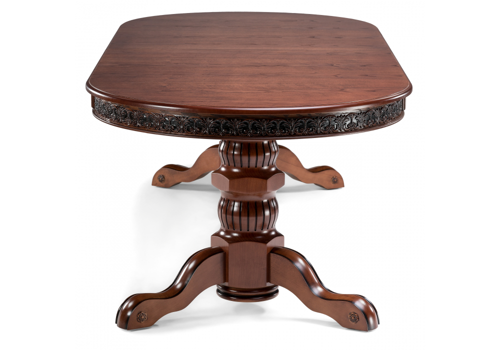 Стол деревянный Woodville Кассиль орех, коричневая патина