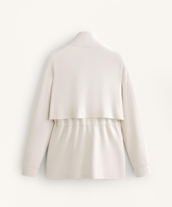 Oysho Длинная мягкая куртка из модала с карманами, норка