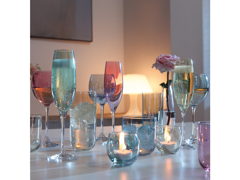 Набор из 4-х бокалов для вина Polka 400 мл пастельный