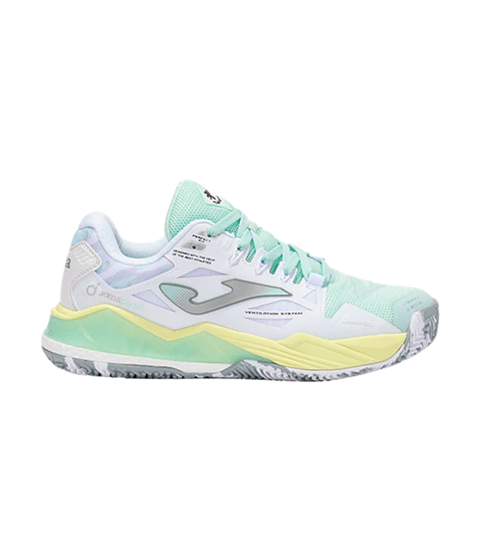 Кроссовки для падел Joma Spin Lady 2502 Белые 2025 | Женская обувь