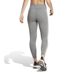 Женские теннисные брюки adidas Essentials Train 3-Stripes High-Waisted Tight Women - Grey