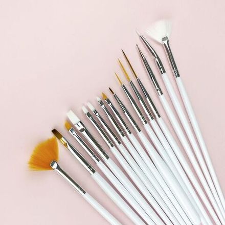 Nail Art Набор кистей для дизайна, маникюра, 15шт