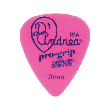 Медиаторы, 12шт, делрин, 1мм, стандартные, D'Andrea TPGB351-100HV Pro-Grip Brites