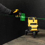 Лазерный уровень LX 06 Green, 30 м, 520 нм, аккумулятор Li 5200 mAh, резьба 5/8" Denzel