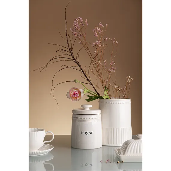 Банка для сахара белого цвета Kitchen Spirit 820мл