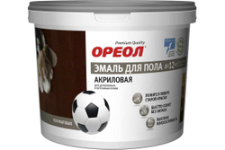 Эмаль для пола акриловая Ореол полуматовая венге 2,3 кг