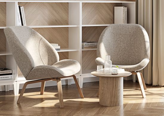 Столик Type D 50 см основание D 29 см (натуральный дуб)