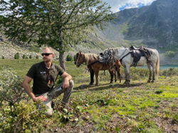 Шейный нож Amigo X D2 Gray Titanium