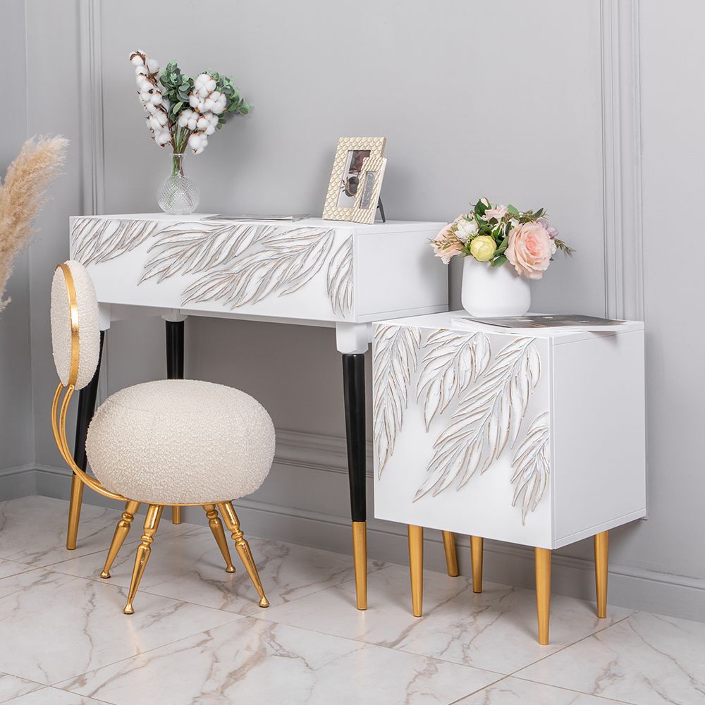 Тумба прикроватная Тропик Стайл Айс Голд правая