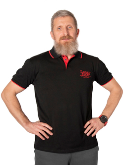 Рубашка поло Lucky John BLACK 04 р.XL