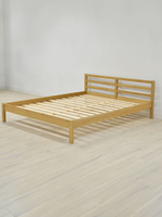 Кровать двуспальная 160x200 Тарва из сосны c настилом, бейц