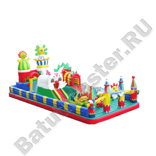 Коммерческий надувной батут "Пасхальный зайчик"