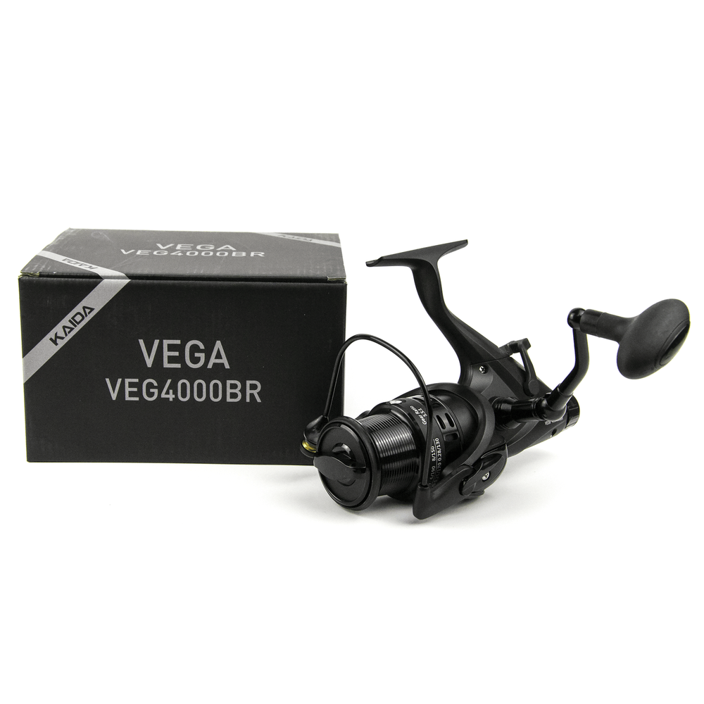 Катушка безынерционная фидерная c байтраннером Kaida Vega (4000, 6+1BB, мет. шпуля)