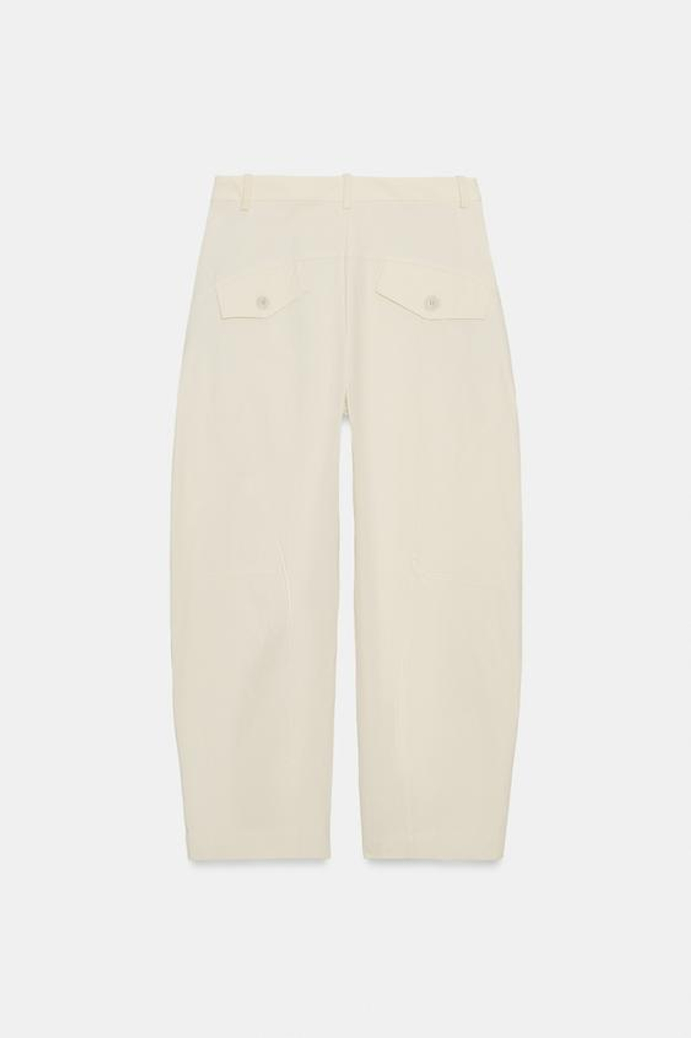 ZARA БРЮКИ НАЗАПАХ С ПУГОВИЦАМИ — ZW COLLECTION, СВЕТЛЫЙ РЫЖЕВАТО-КОРИЧНЕВЫЙ