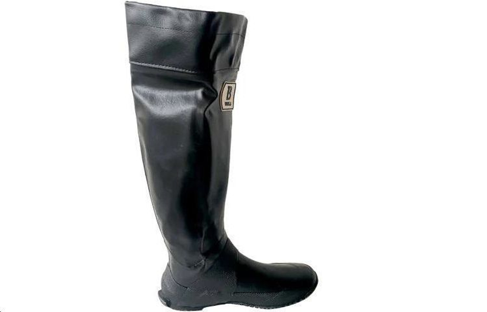WBSJ Waterproof Rain Boots Unisex Black Gray