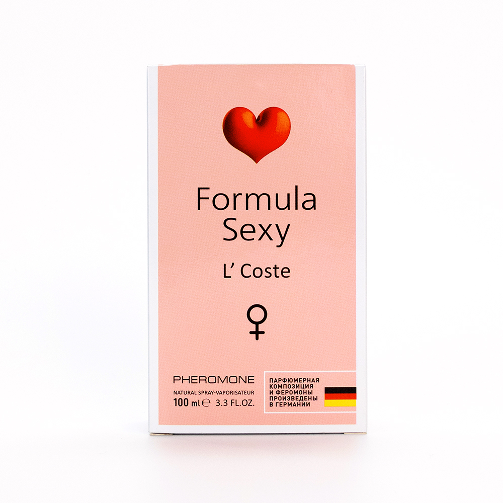 Парфюмерный лосьон с феромонами «FORMULA SEXY» 100ml (L’Coste / Эль Коста)-for women/24