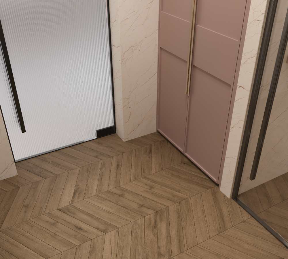 Керамогранит, Creanza, SUNWOOD TEAK, 450x80 мм, матовая